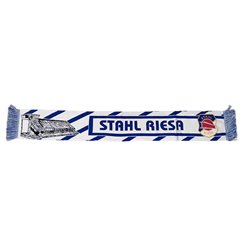 BSG Stahl Riesa Fanschal blau/weiss